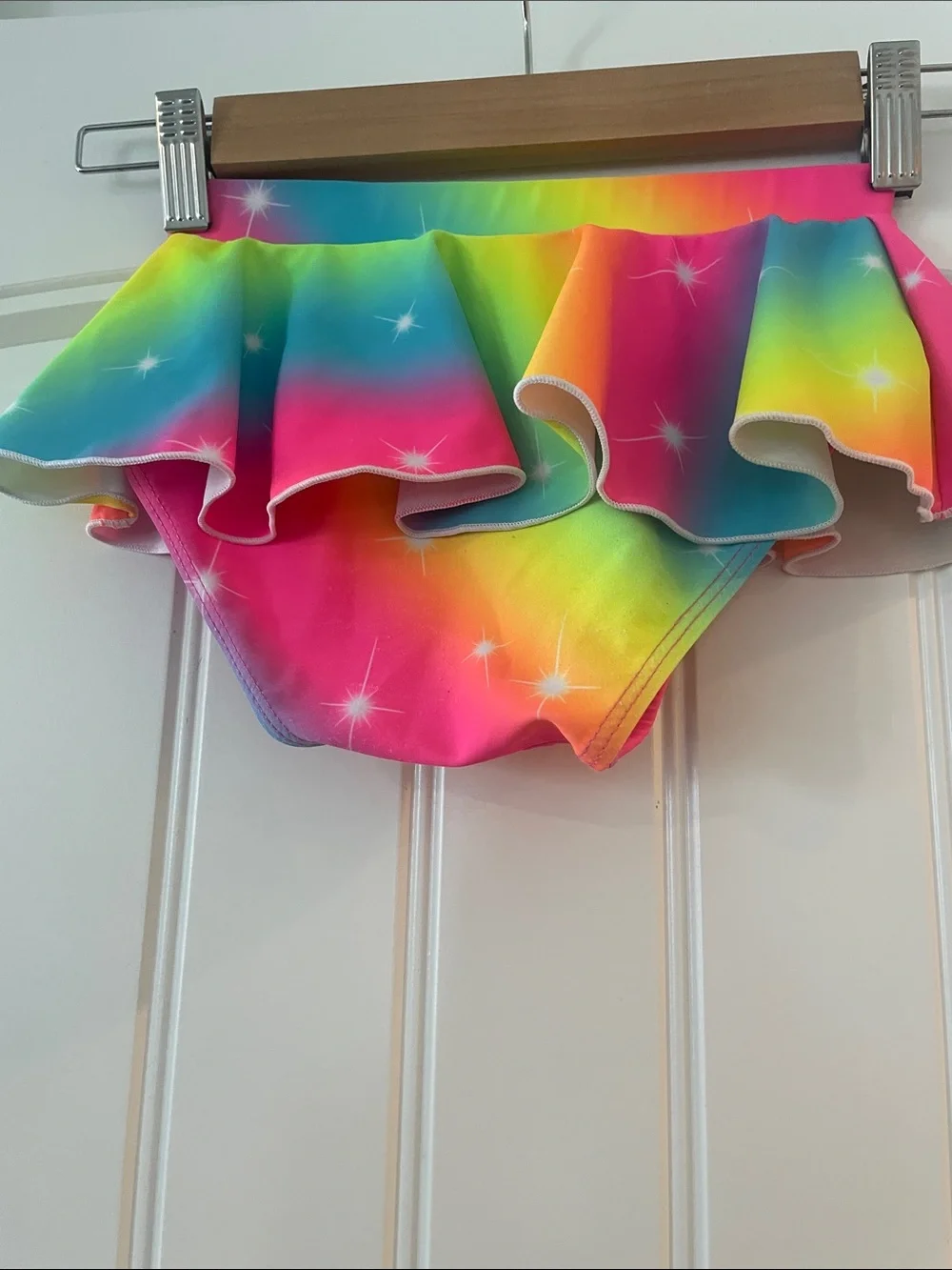 Rainbow unicorn girls swimsuit